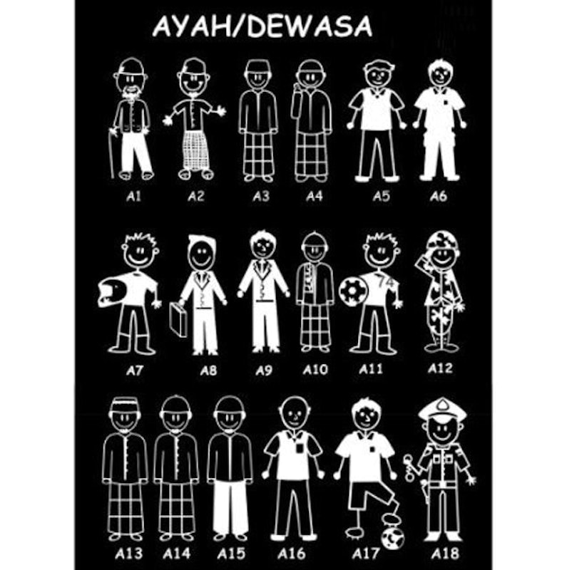 Stiker Mobil Model Happy Family 2