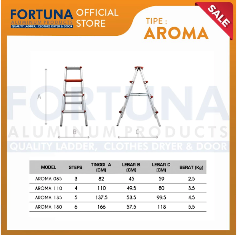 Fortuna Tangga Lipat Aroma 3