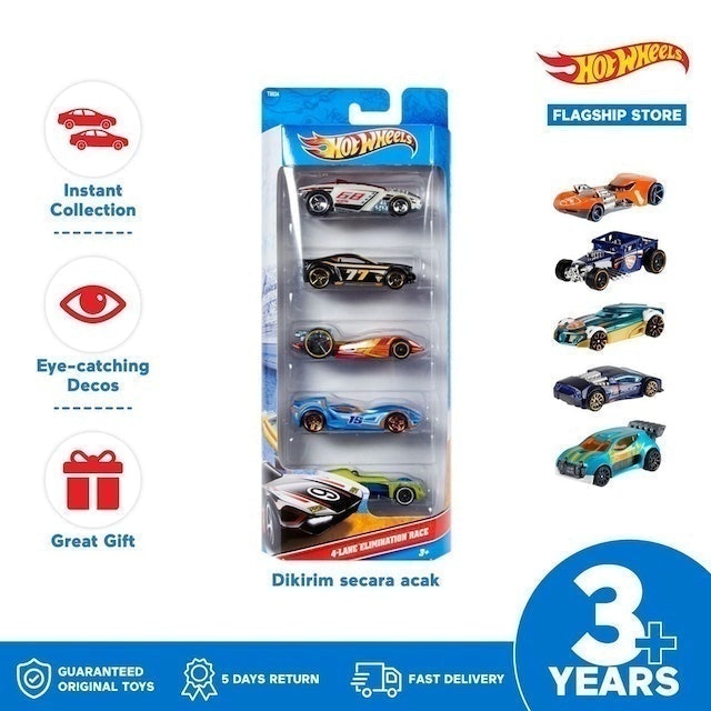 Mattel Hot Wheels 5-Car Pack 