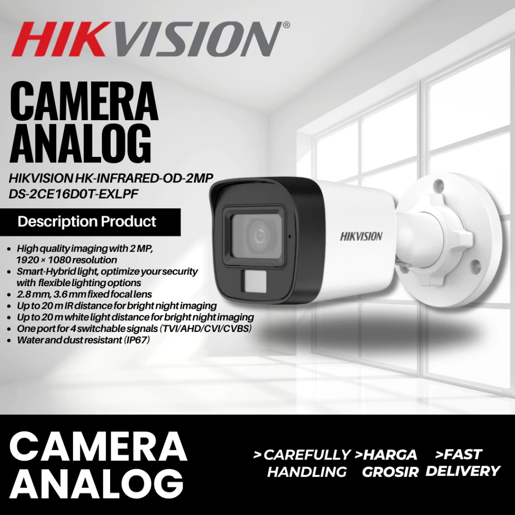 Hangzhou Hikvision Digital Technology HIKVISION CCTV Outdoor Smart   DS-2CE16D0T-EXLPF