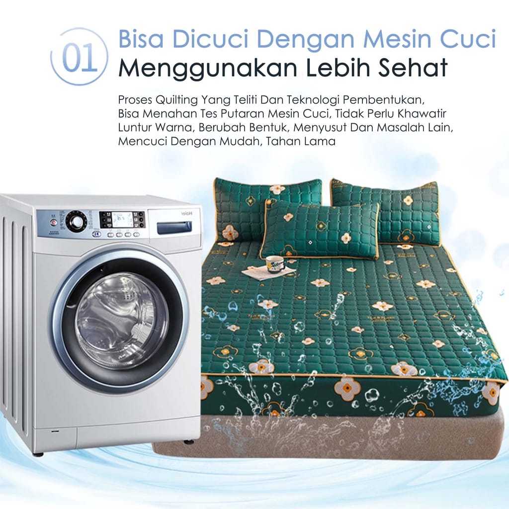 Hafidzah Hafidzah Sprei Waterproof Quilt Motif