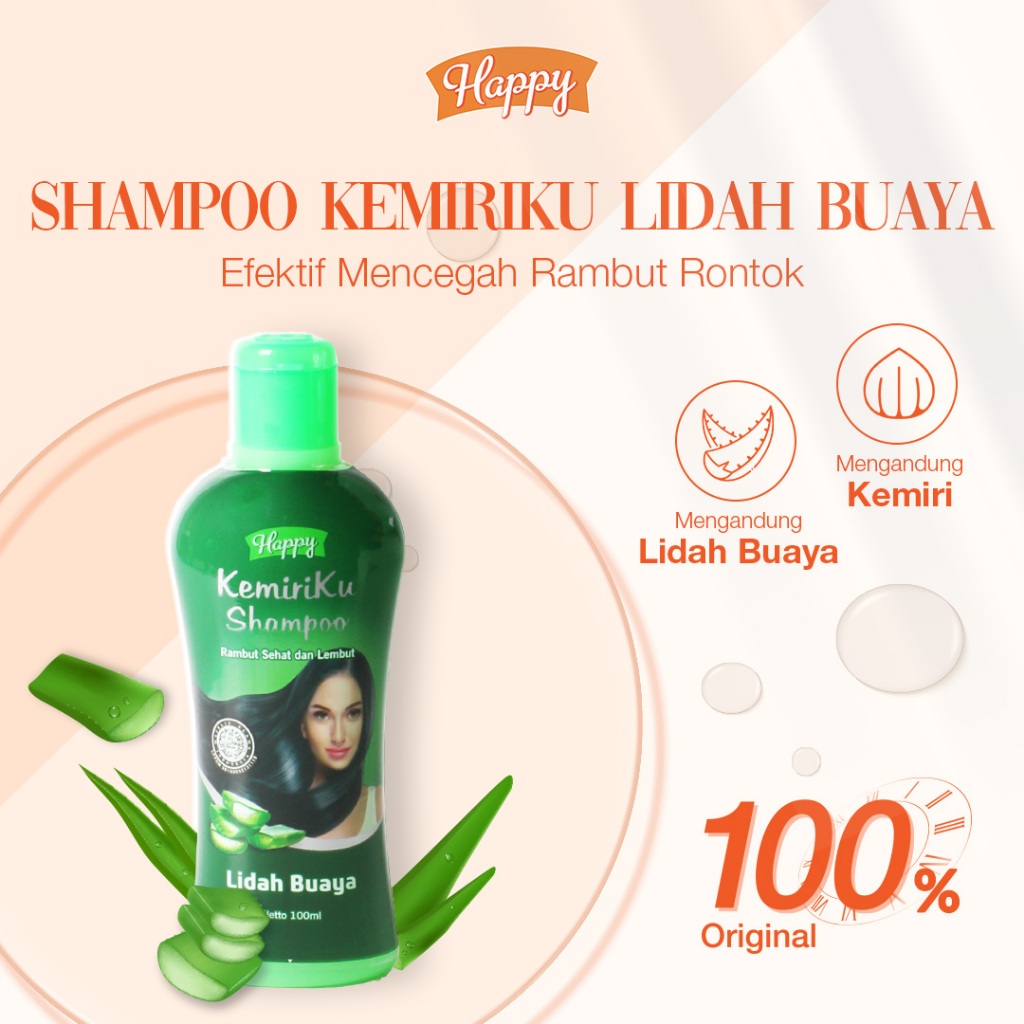 Inticosmetics Lestari Happy Kemiriku Shampoo Lidah Buaya
