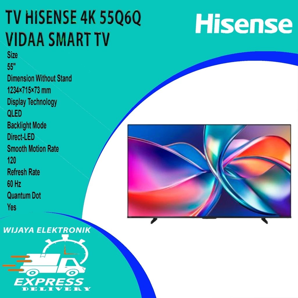Hisense Hisense QLED 4K Smart TV 55Q6Q