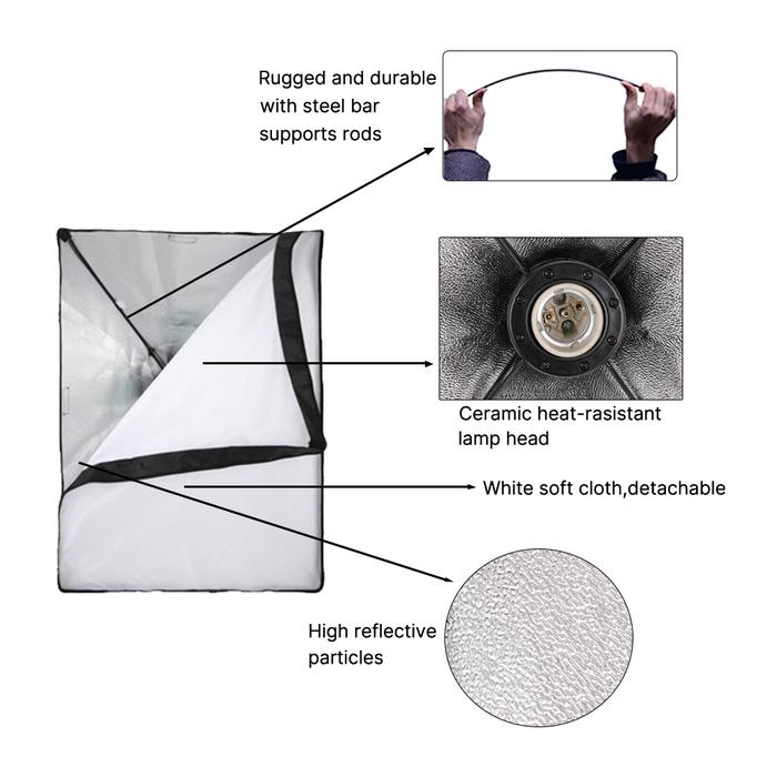 IMPODIO IMPODIO Softbox Single Socket Square 80x80 cm