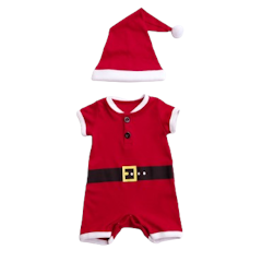 Romper Red Santa Claus