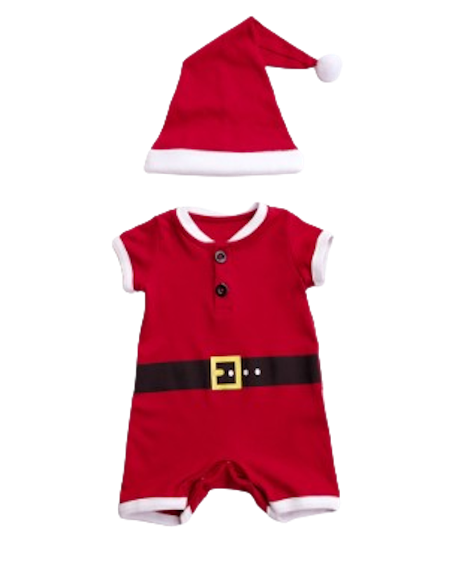 Romper Red Santa Claus 1