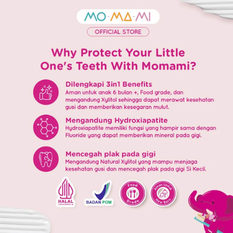 Momami Giggly Toothpaste Flouride