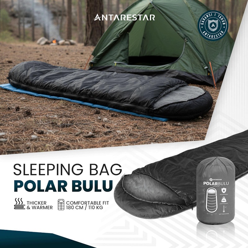 Antarestar Sleeping Bag Polar Bulu Plus Matras 5