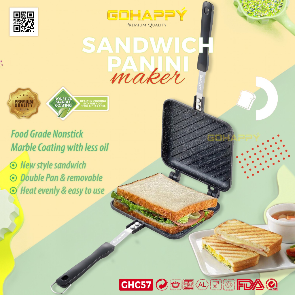 Gohappy Makmur Indonesia Gohappy Sandwich Panini Maker GHC-57