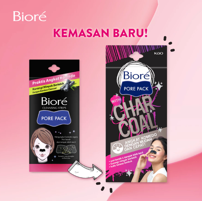 KAO Indonesia Biore Pore Pack Black 4S