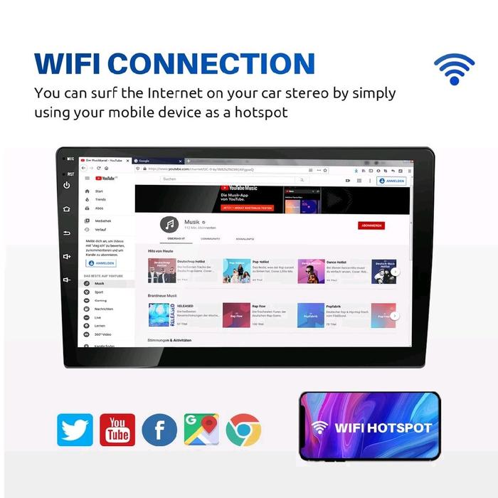 ESSGOO ESSGOO Head Unit Android 14 2Din 7''2GB+32GB Carplay