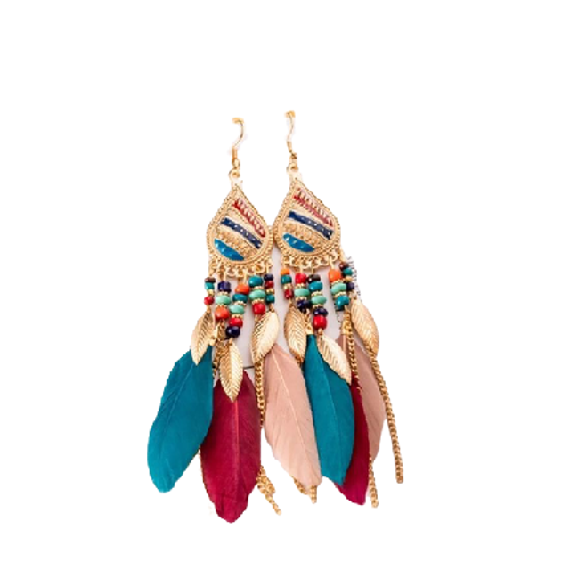  Anting Bohemian Bulu