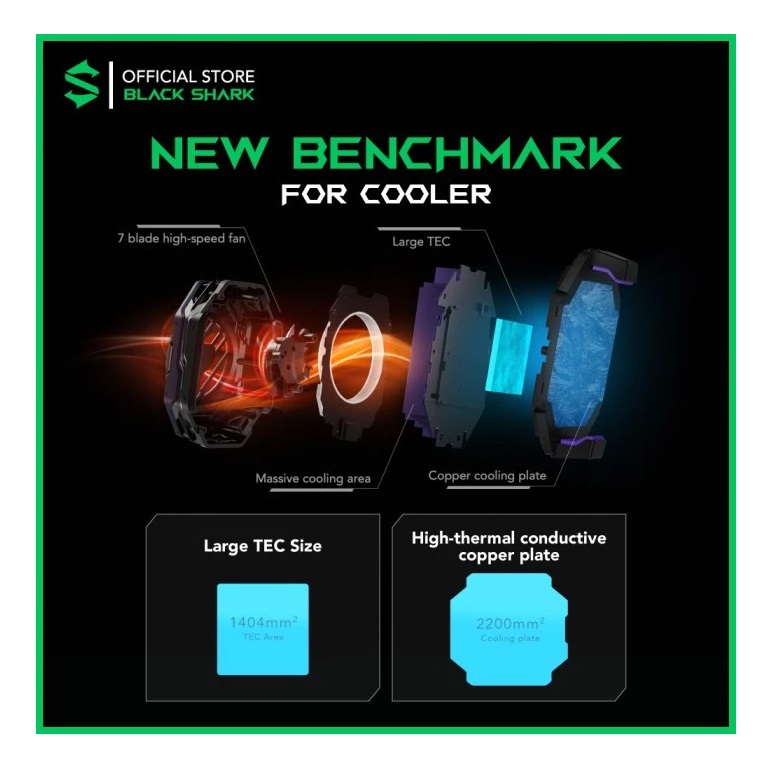 Black Shark  Black Shark Fun Cooler 3 Pro