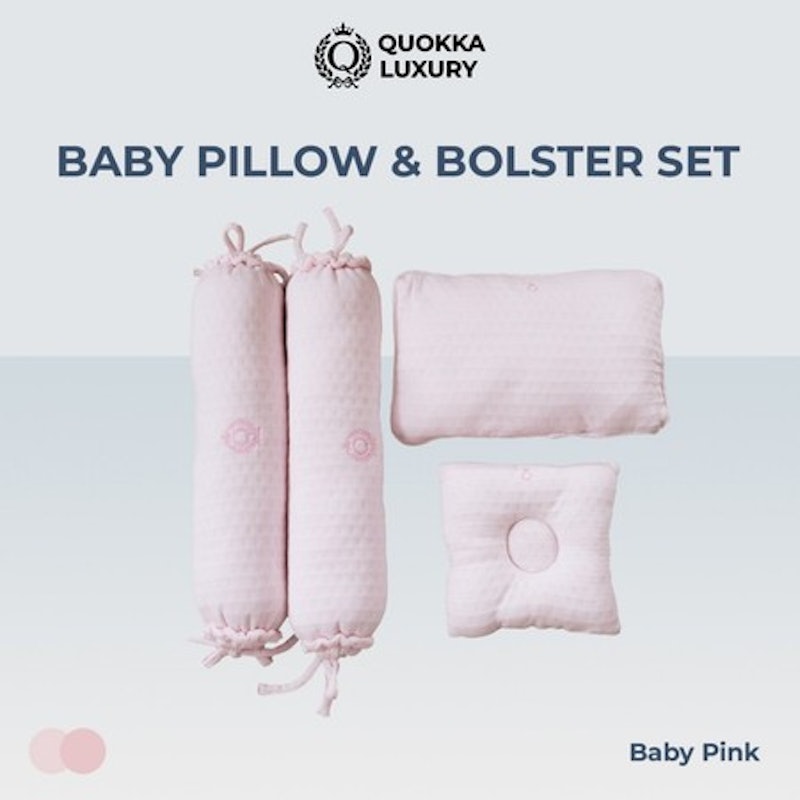 Quokka Luxury By CuddleMe Baby Pillow & Bolster Set 5