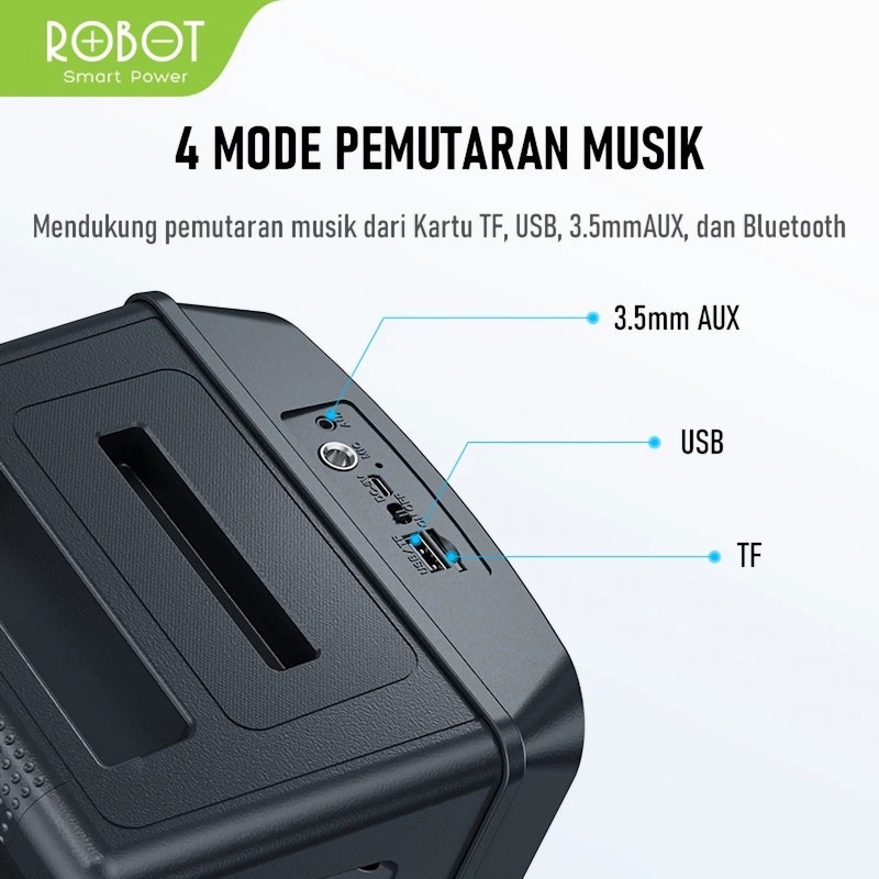 Robot Speaker Karaoke Bluetooth 4