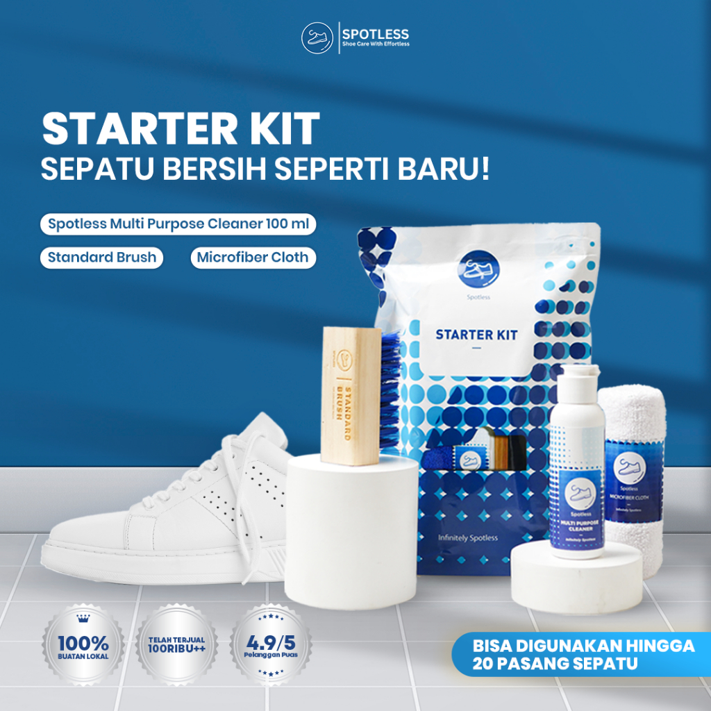 Bersih Seperti Baru Spotless Shoe Cleaner Starter Kit