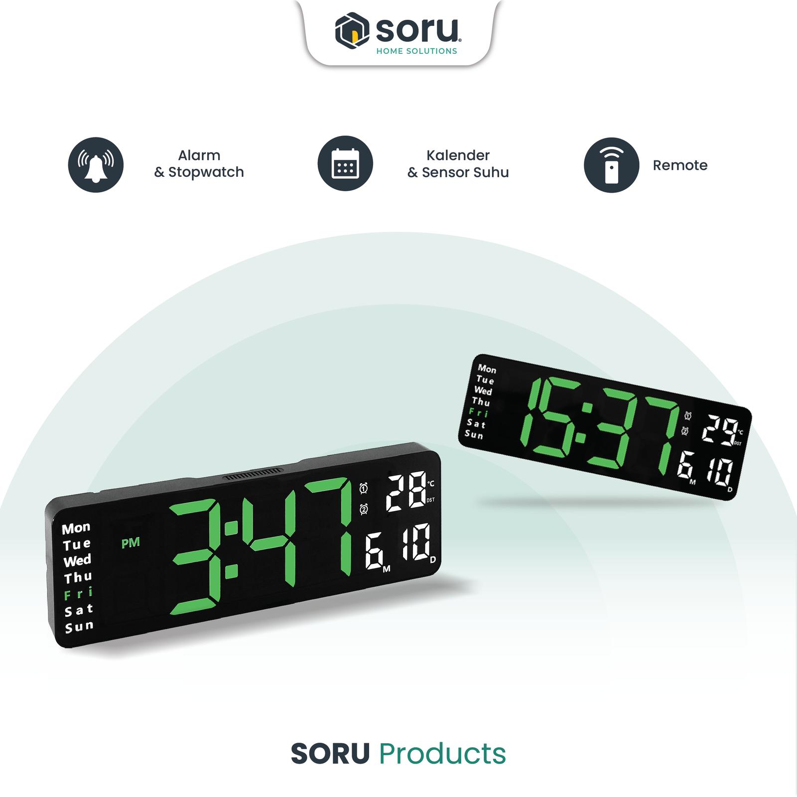SORU Indonesia SORU Smart Alarm LED Digital Clock 