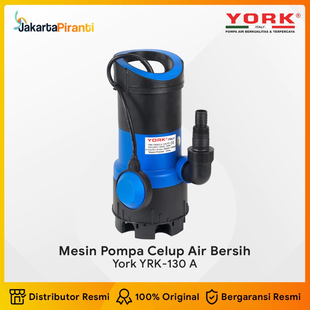  YORK® Italy Pompa Celup Air Bersih 3-in-1  YRK-130A