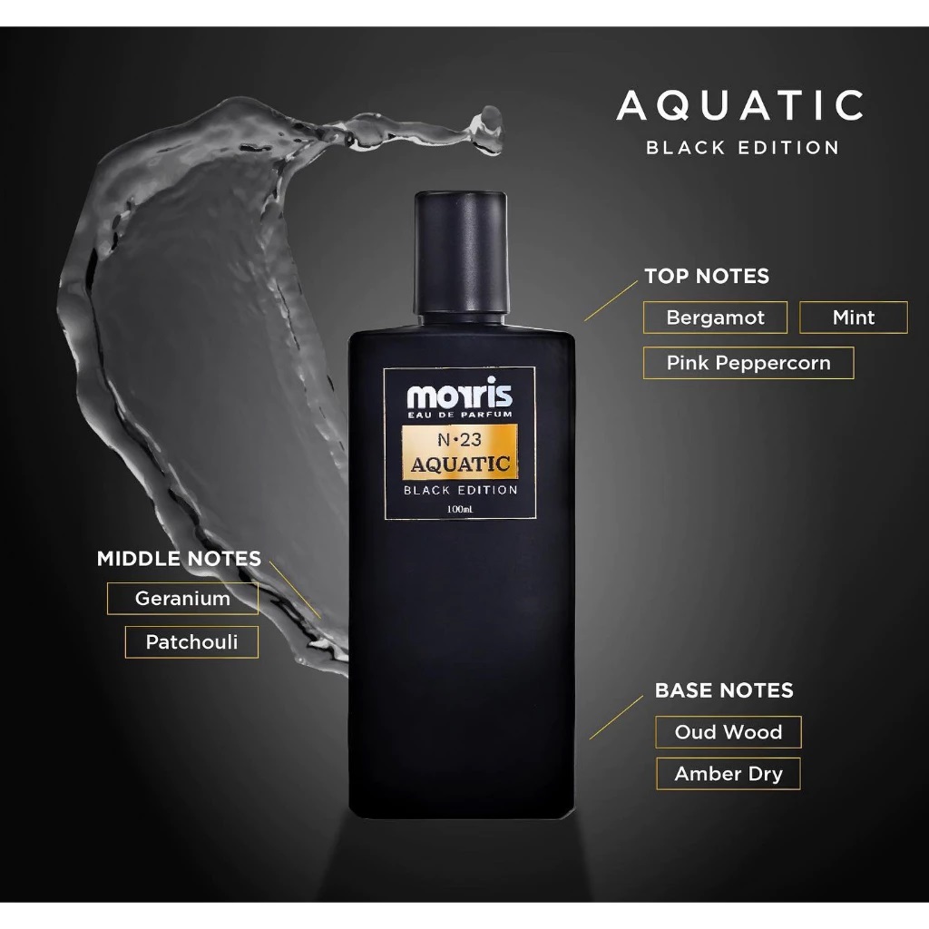 Aroma Prima Livindo  Morris Eau De Parfum N-23 Aquatic Black Edition