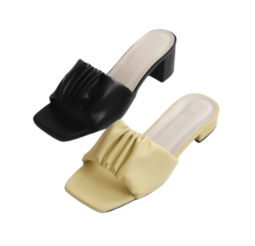  SAPPUN Belir Wrinkle Mule Sandals