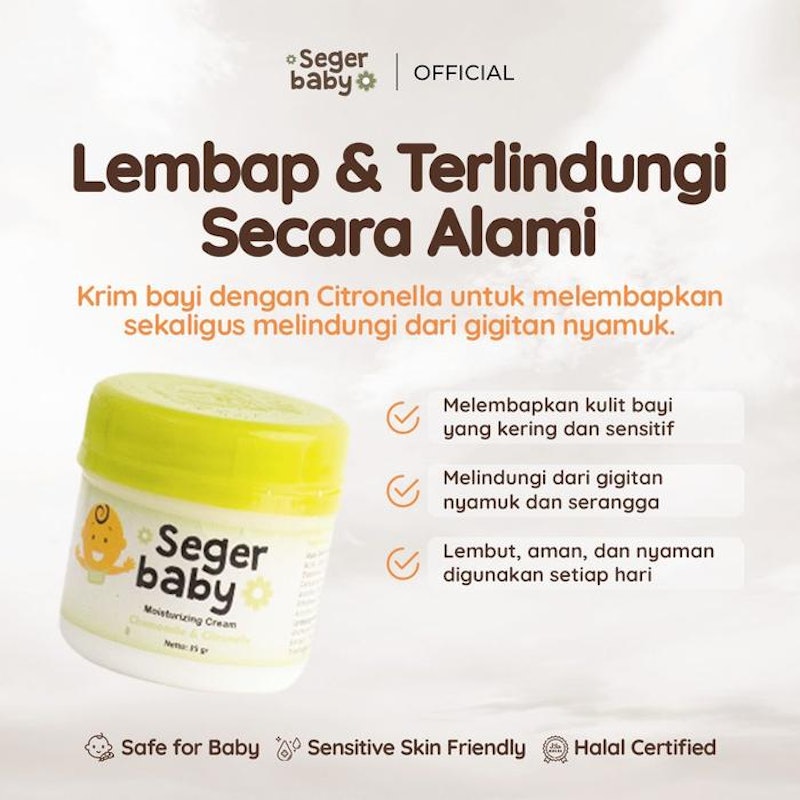 Seger Baby Moisturizing Cream Chamomile & Citronella 2