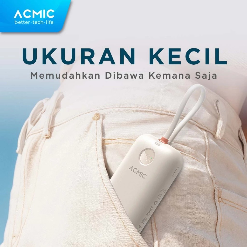 Acmic Elektronik Indonesia ACMIC Neopower Super Mini 35W Powerbank 30.000 mAh