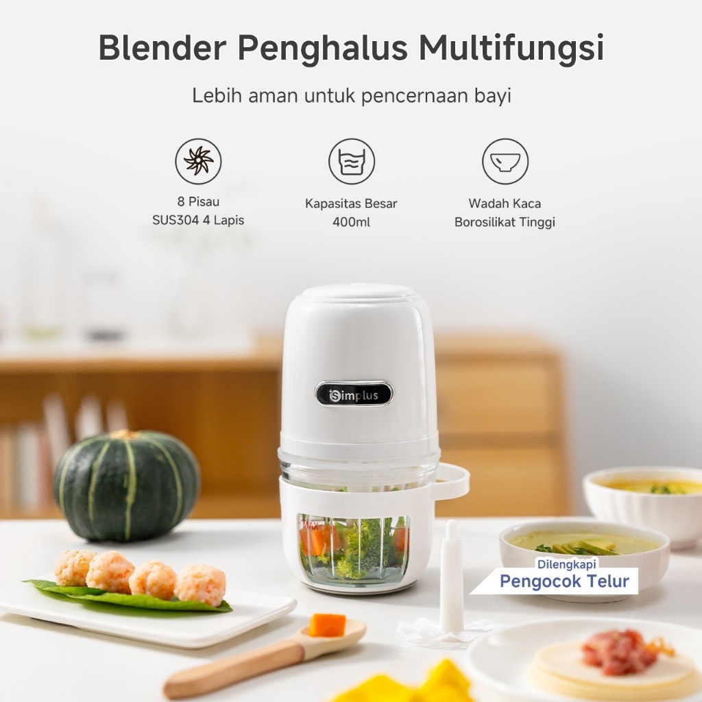 Yaoyao Indonesia Info Tech Simplus Blender Penghalus Multifungsi BZF03