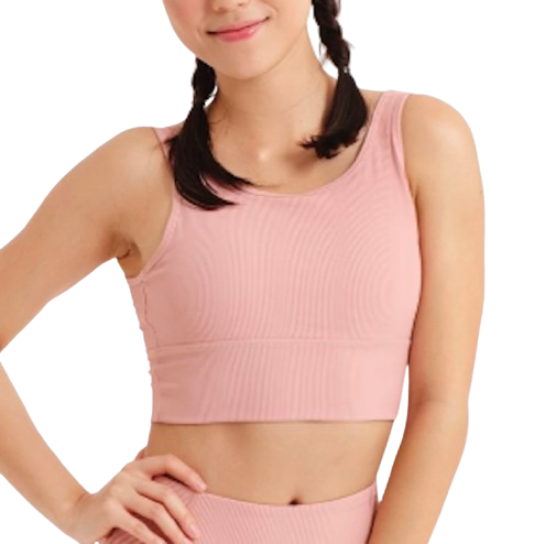 HAPPYFIT Basic Two Ways Pleated Sports Bra