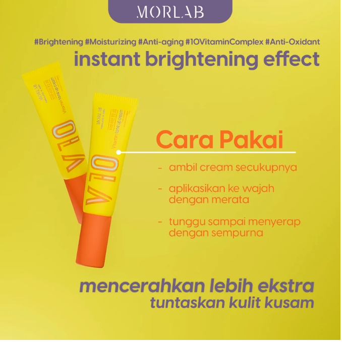 Diamor Natural Indonesia MORLAB V10 Vitamin Tone Up Cream
