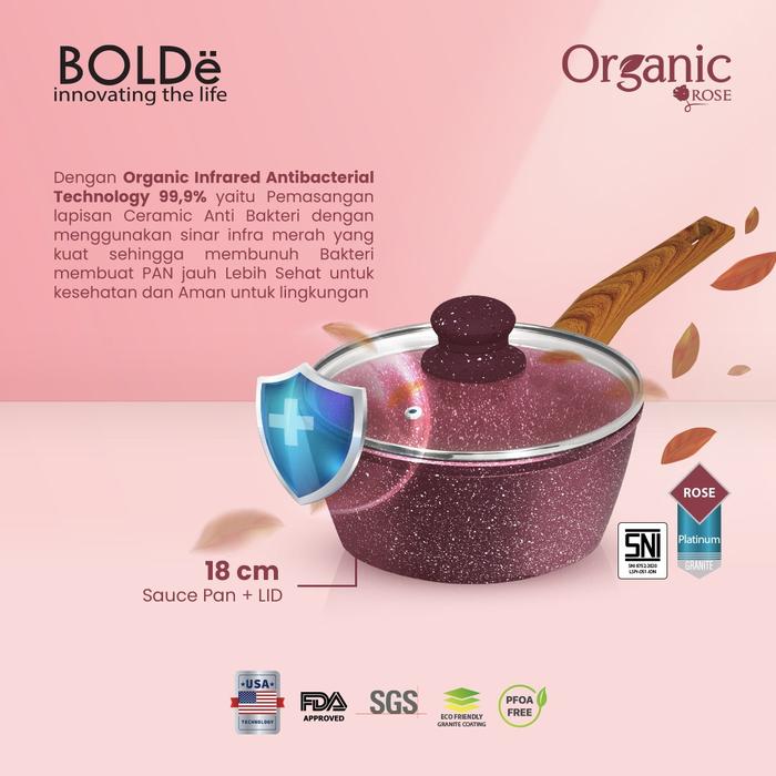 BOLDe Organic Rose Sauce Pan 3
