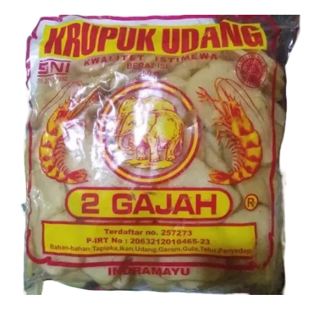 2 Gajah Krupuk Udang 250 g 3