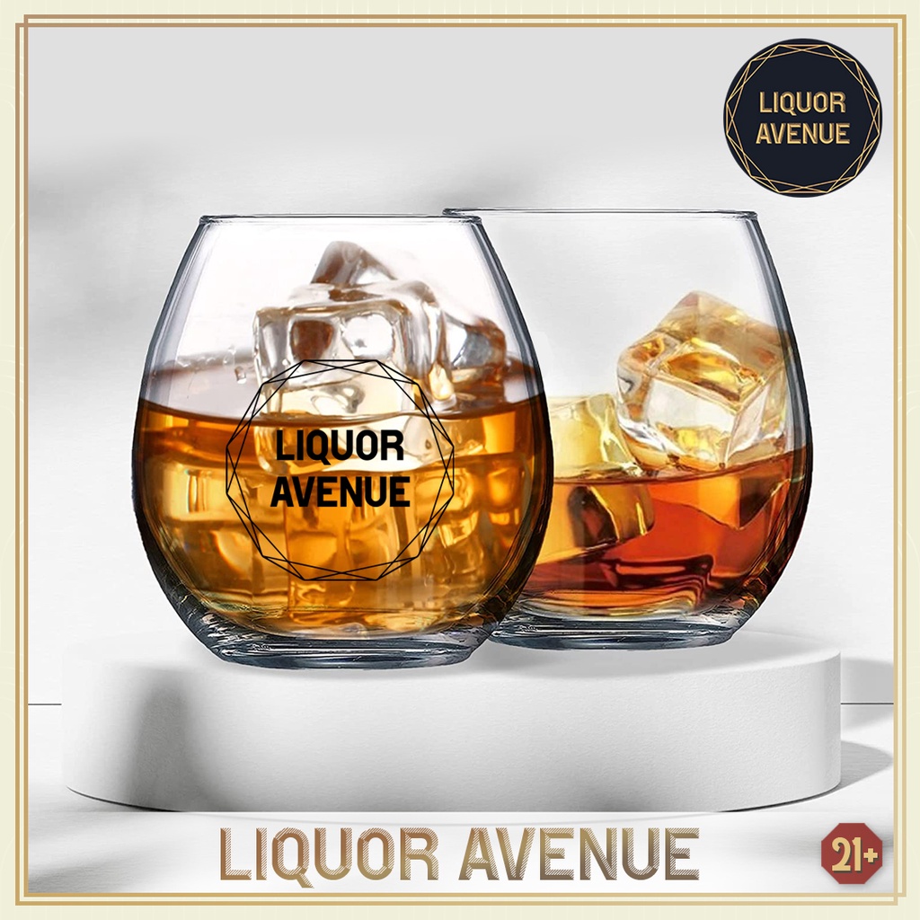 Liquor Avenue Stemless Wine Glass