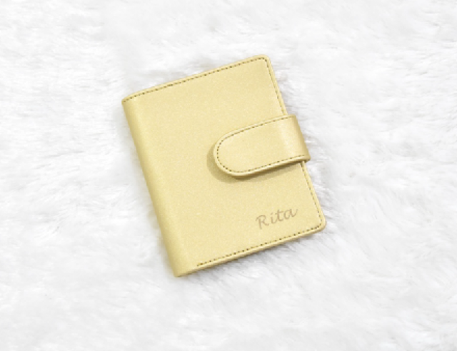  Dompet Kartu Wanita Premium Leather Custom Nama