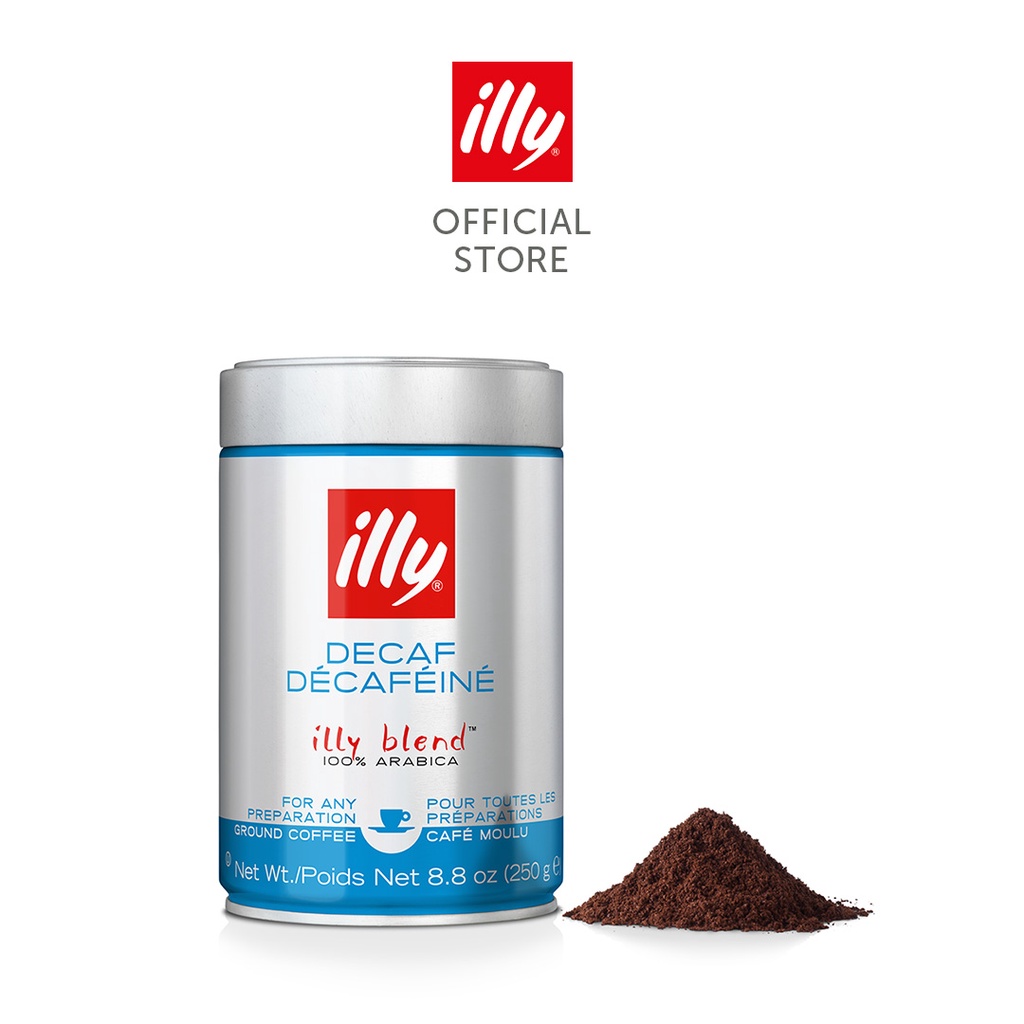 illycaffè illy Classico Decaffeinated Ground Espresso Coffee