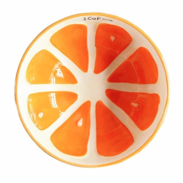  Rumadeco Piring Mangkok Sendok Keramik Set Motif Buah