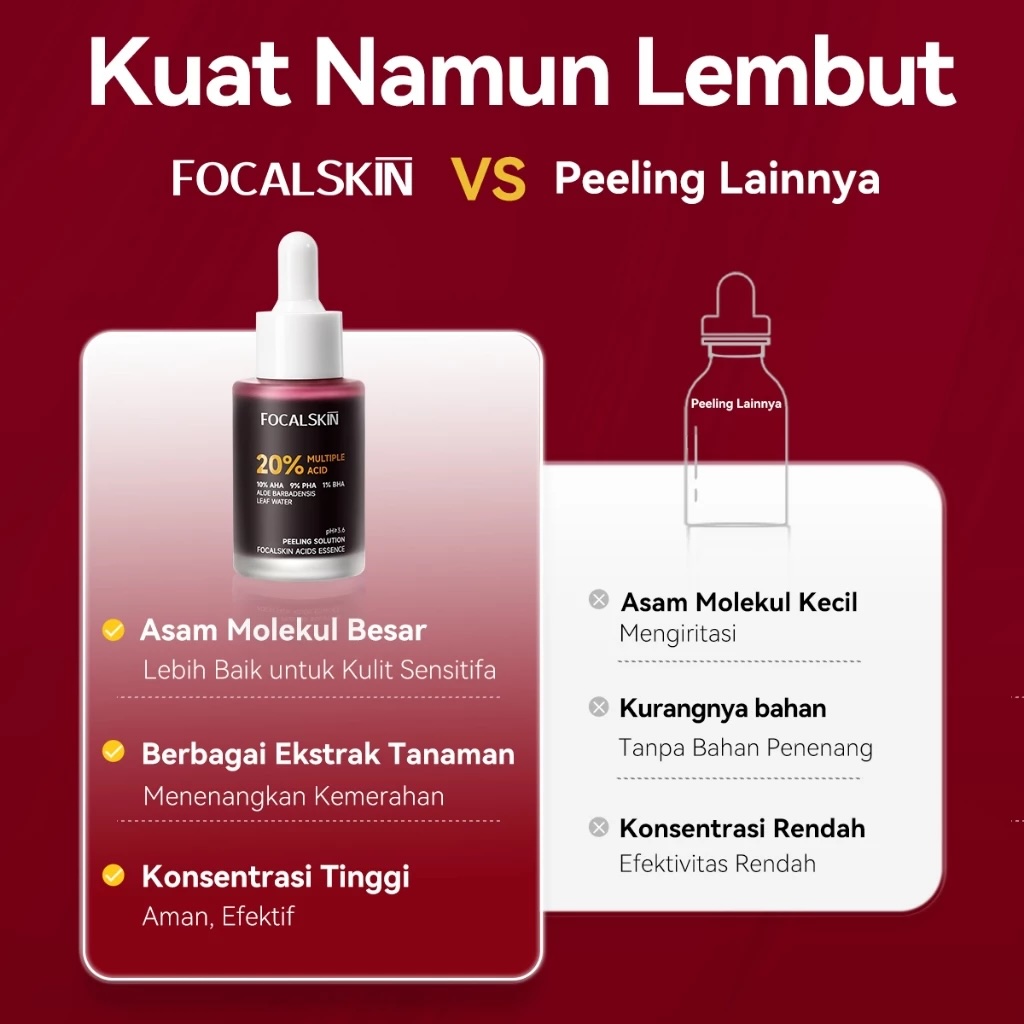 FCL Internasional Indonesia FOCALSKIN 20% Multiple Acid Peeling Solution