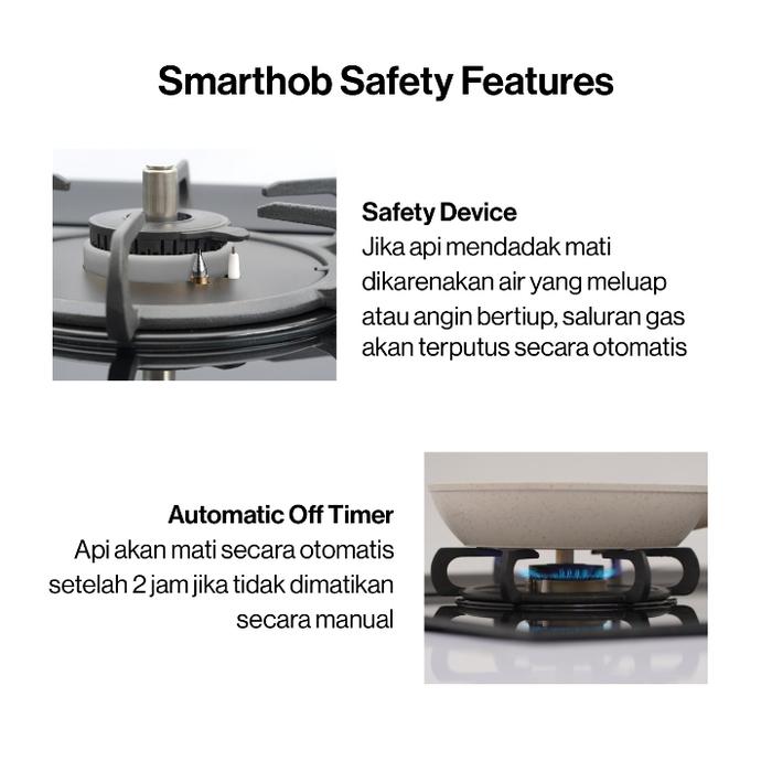 Rinnai Indonesia Rinnai Kompor Tanam Gas  RB-A2660G (B)