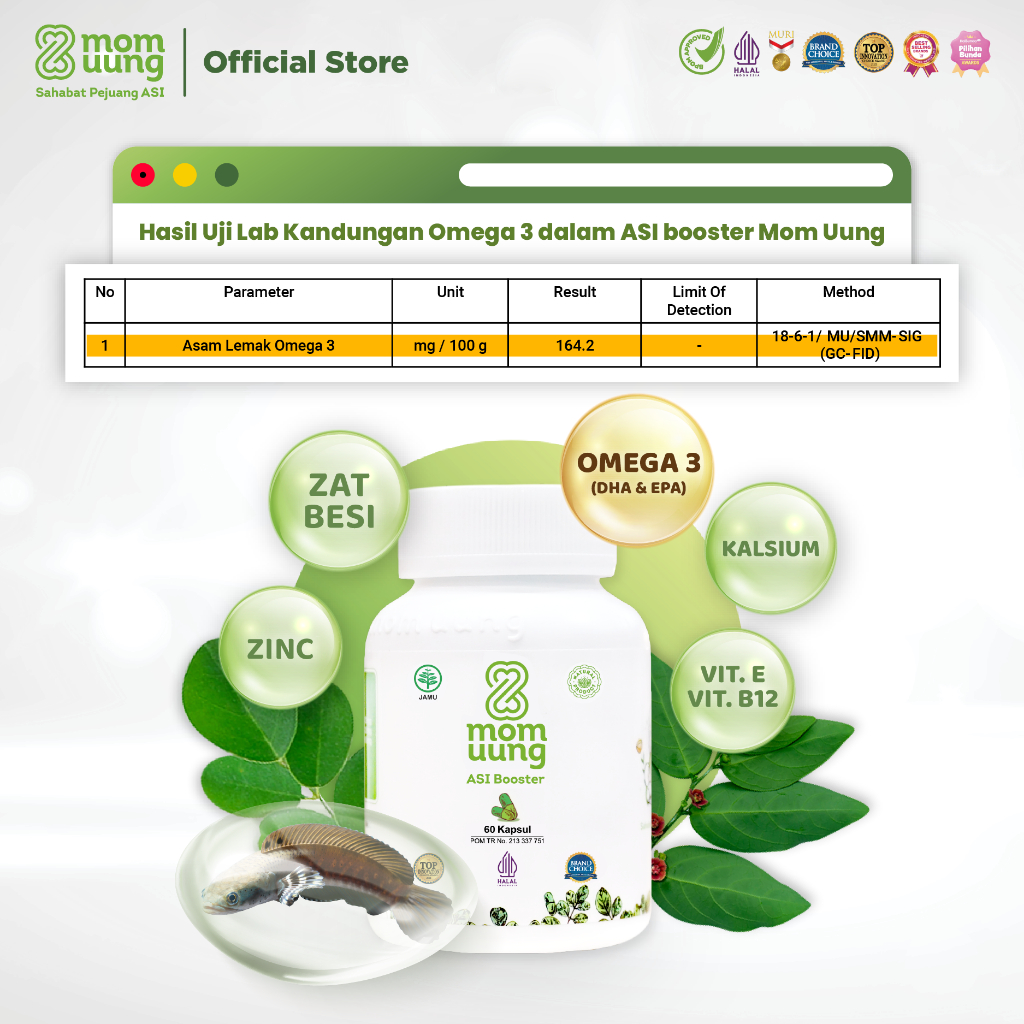 Ibu Anak Sukses Mom Uung Asi Booster