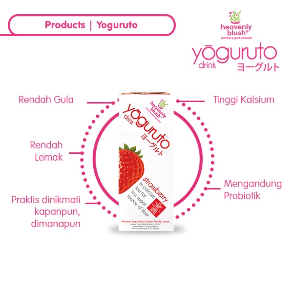 Haevenly Nutrion Indonesia Heavenly Blush Yoguruto Yogurt Drink Original