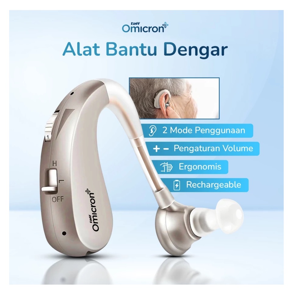 Jakarta Digital Nusantara TaffOmicron Alat Bantu Dengar Rechargeable JZ-1088F8