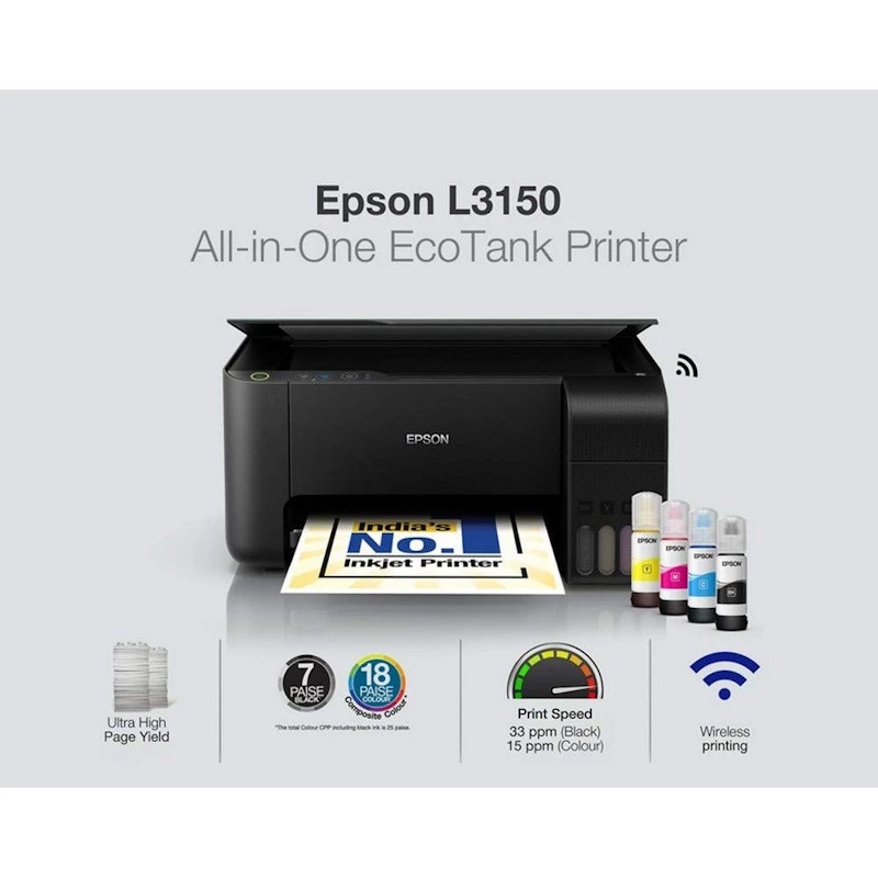 EcoTank A4 Wi-Fi All-in-One Ink Tank Printer 4