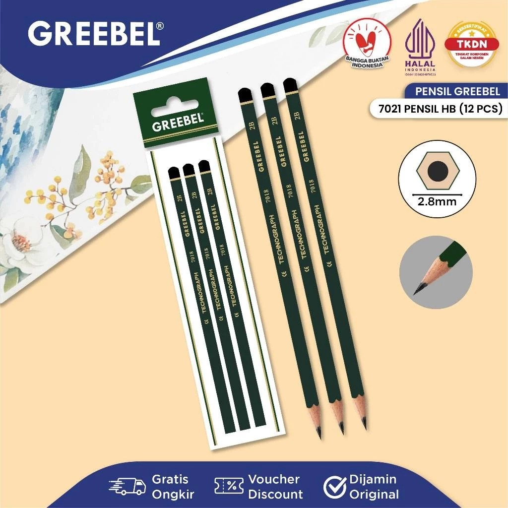 Greebel® Pensil Pencil Kayu HB 7021