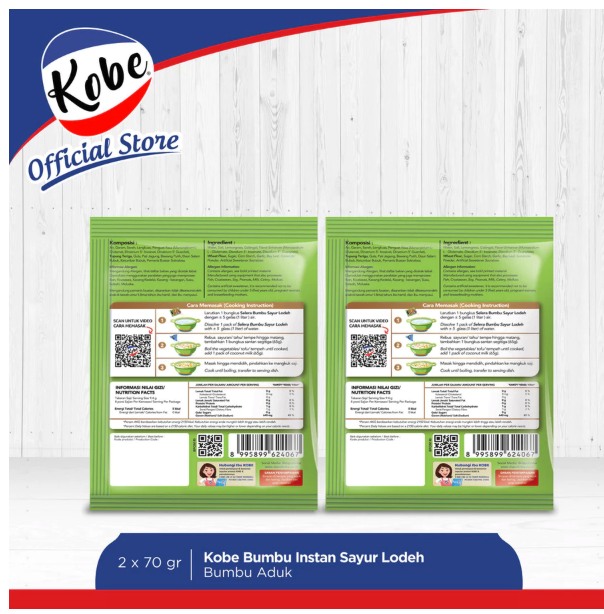 Kobe Boga Utama Kobe Selera Bumbu Instan Sayur Lodeh