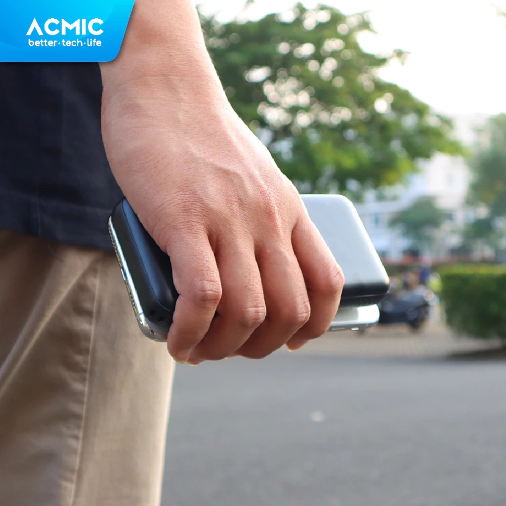 Acmic Elektronik Indonesia ACMIC 20000mAh Powerbank Wireless 22.5W Fast Charging Type C W20PRO