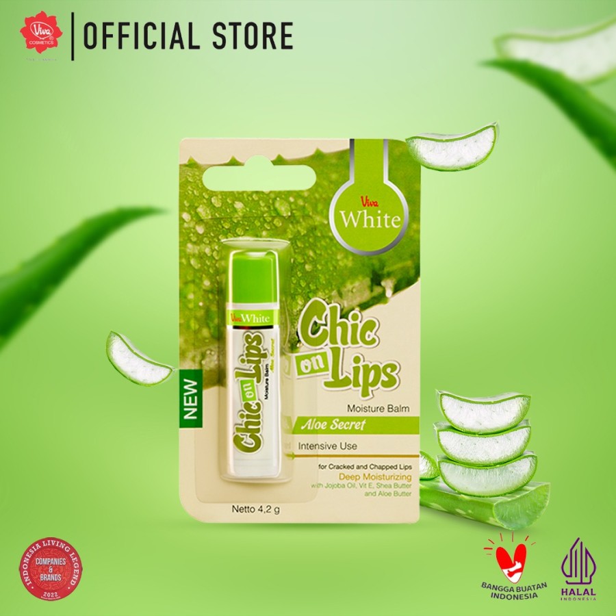 Viva Moisture Balm Chic on Lips - Aloe Secret