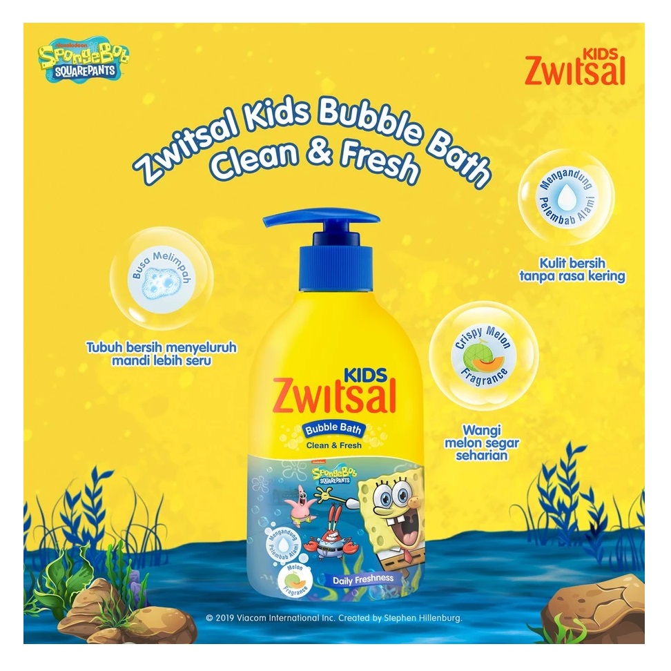 UNILEVER Indonesia Zwitsal Kids Sabun Bubble Bath Clean & Fresh 