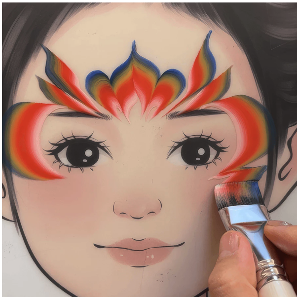  Giorgione Face Paint & Brush Set G-BP 12 Warna Mix04