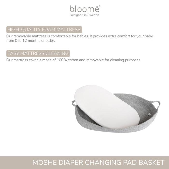 Bloomē Baby Moshe Diaper Changing Pad Portable Mattress