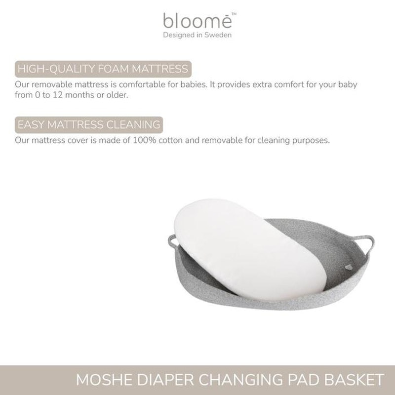 Bloomē Baby Moshe Diaper Changing Pad Portable Mattress 3