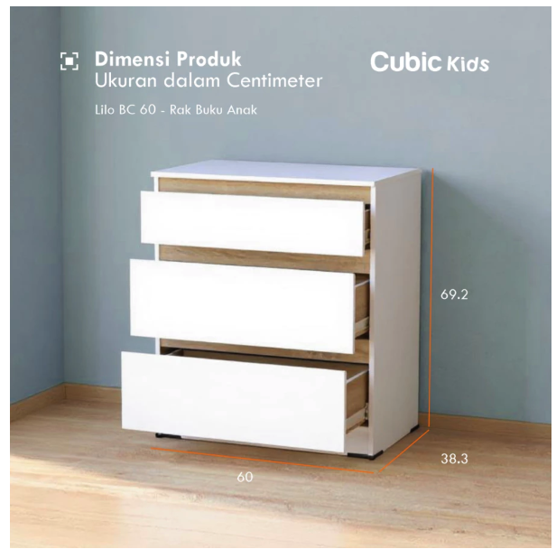 Cubic KIDS Lemari Laci LILO 3